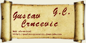 Gustav Crnčević vizit kartica